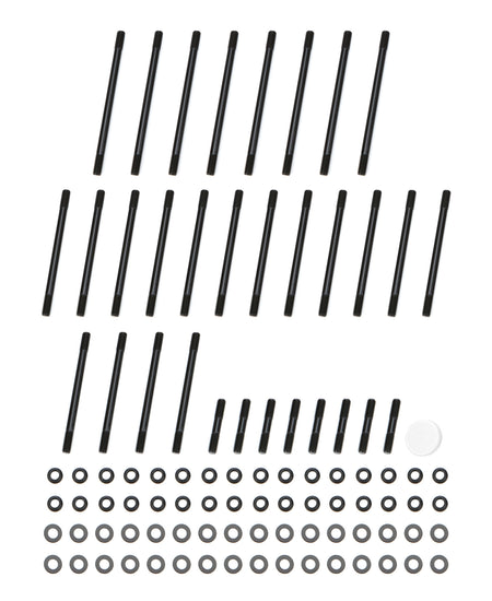 OptiTorque Cylinder Head Stud Kit - 12 Point Nuts - Chromoly - Black Oxide - Big Block Chevy w/ Dart Big Chief Heads