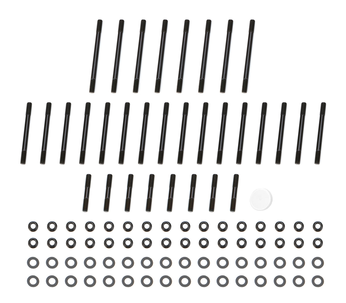 OptiTorque Cylinder Head Stud Kit - 12 Point Nuts - Chromoly - Black Oxide - Big Block Chevy w/ Edelbrock Performer / Proline Heads