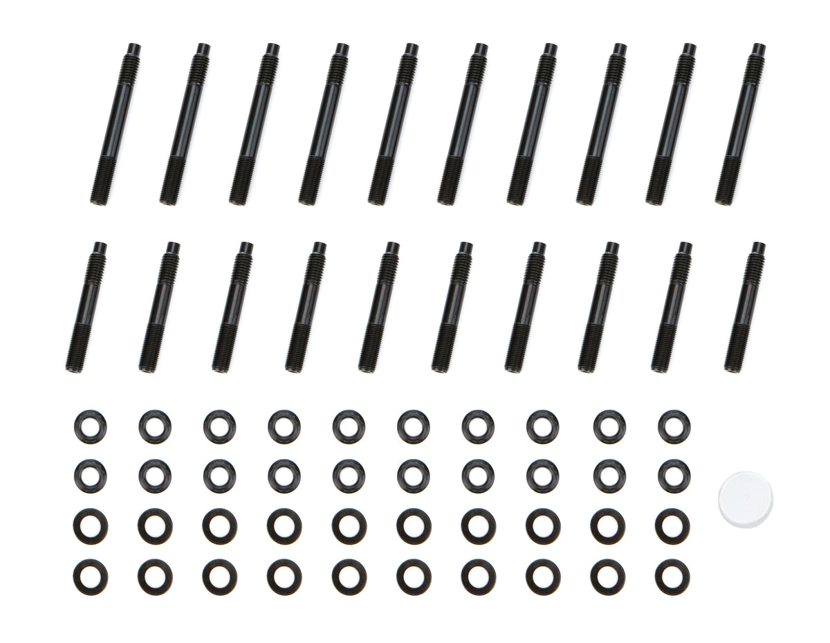 OptiTorque Patriot Series Main Stud Kit - Hex Nuts - 4-Bolt Mains - Chromoly - Black Oxide - Big Block Chevy