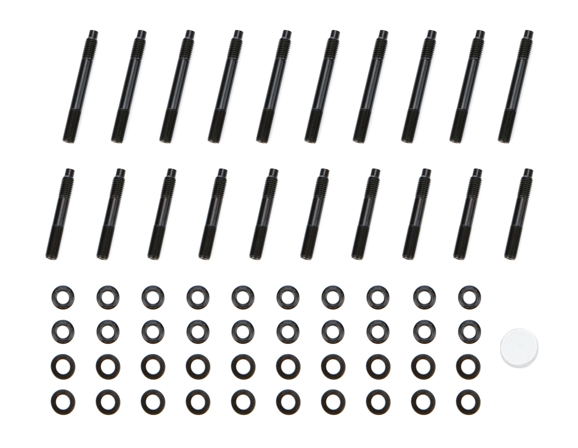 OptiTorque Patriot Series Main Stud Kit - Hex Nuts - 4-Bolt Mains - Chromoly - Black Oxide - Big Block Chevy