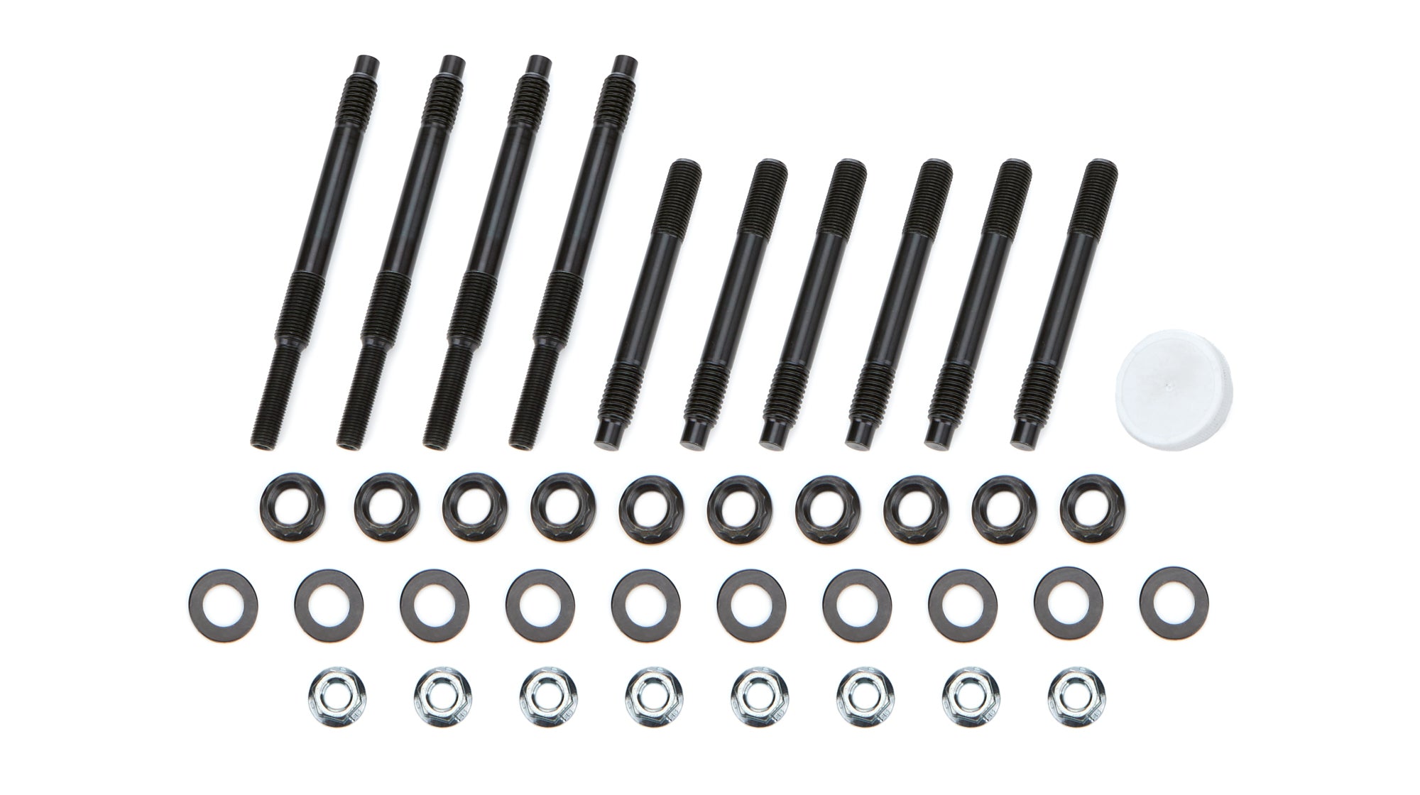OptiTorque Patriot Series Main Stud Kit - Hex Nuts - 2-Bolt Mains - Chromoly - Black Oxide - Big Block Chevy 10533