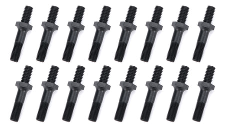 OptiTorque Rocker Arm Stud - 7/16-14 in Base Thread - 7/16-20 in Top Thread - 1.750 in Long - Black Oxide - Big Block Chevy (Set of 16)