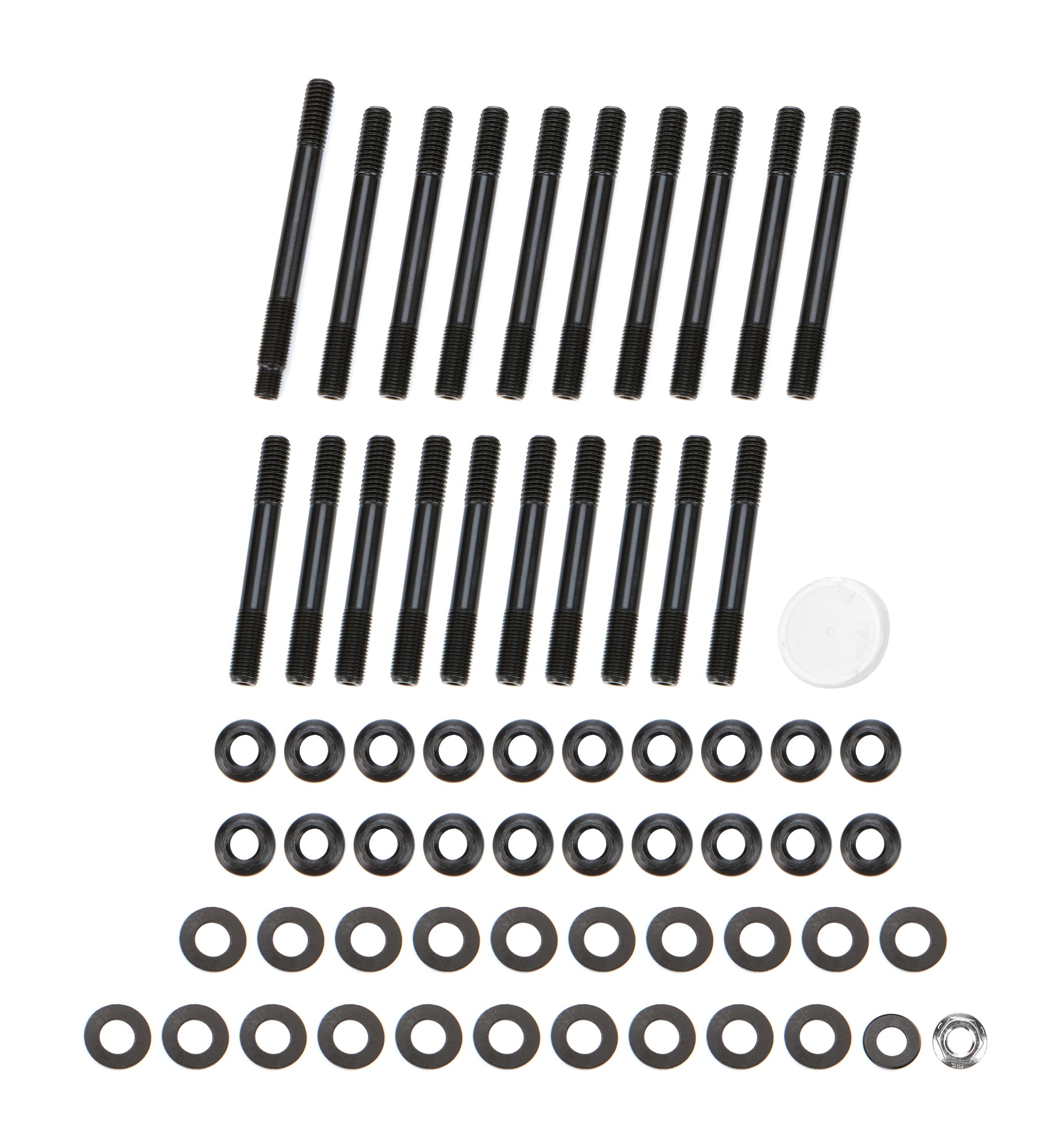 OptiTorque Patriot Series Main Stud Kit - 12 Point Nuts - 4-Bolt Mains - Chromoly - Black Oxide