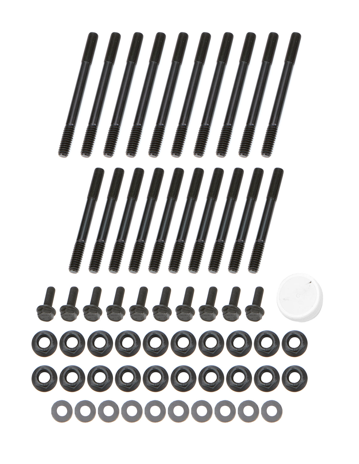 OptiTorque Patriot Series Main Stud Kit - 12 Point Nuts - 4-Bolt Mains - Chromoly - Black Oxide - GM LT-Series