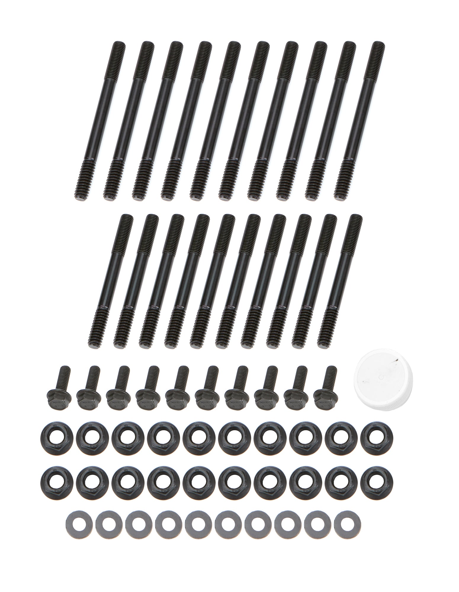 OptiTorque Patriot Series Main Stud Kit - 12 Point Nuts - 4-Bolt Mains - Chromoly - Black Oxide - GM LT-Series
