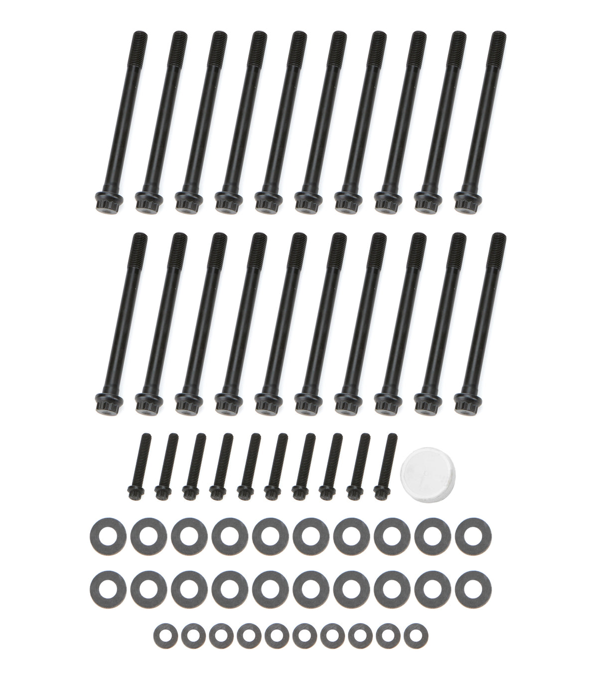 OptiTorque TorqueMaster Series Cylinder Head Bolt Kit - 12 Point Head - Chromoly - Black Oxide - Mopar Gen III Hemi