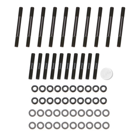 OptiTorque Patriot Series Cylinder Head Stud Kit - 12 Point Nuts - Chromoly - Black Oxide - Small Block Ford w/ Edelbrock / Dart / OEM Heads