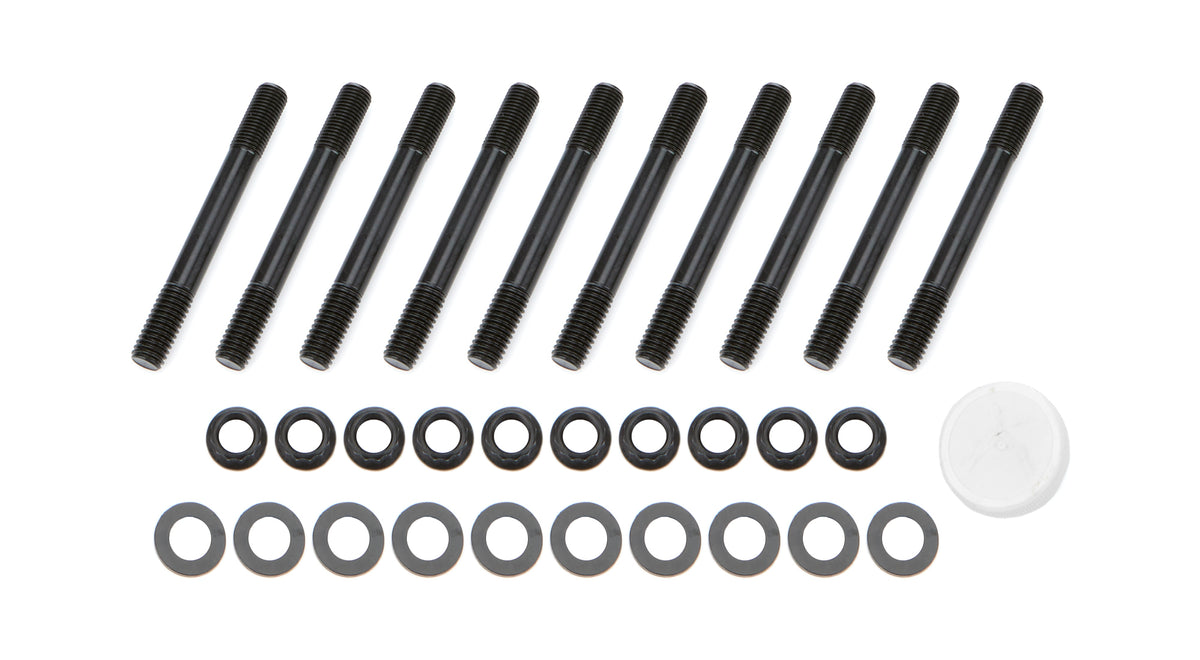 OptiTorque Patriot Series Main Stud Kit - 12 Point Nuts - 2-Bolt Mains - Chromoly - Black Oxide - Small Block Ford 10665