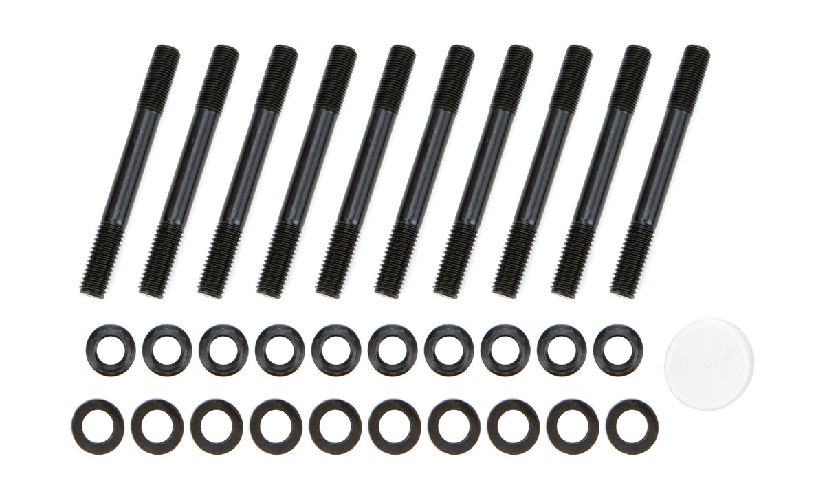 OptiTorque Patriot Series Main Stud Kit - 12 Point Nuts - 2-Bolt Mains - Chromoly - Black Oxide - Small Block Ford 10672