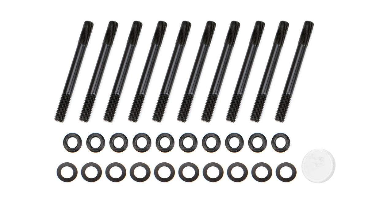 OptiTorque Patriot Series Main Stud Kit - 12 Point Nuts - 2-Bolt Mains - Chromoly - Black Oxide - Big Block Ford