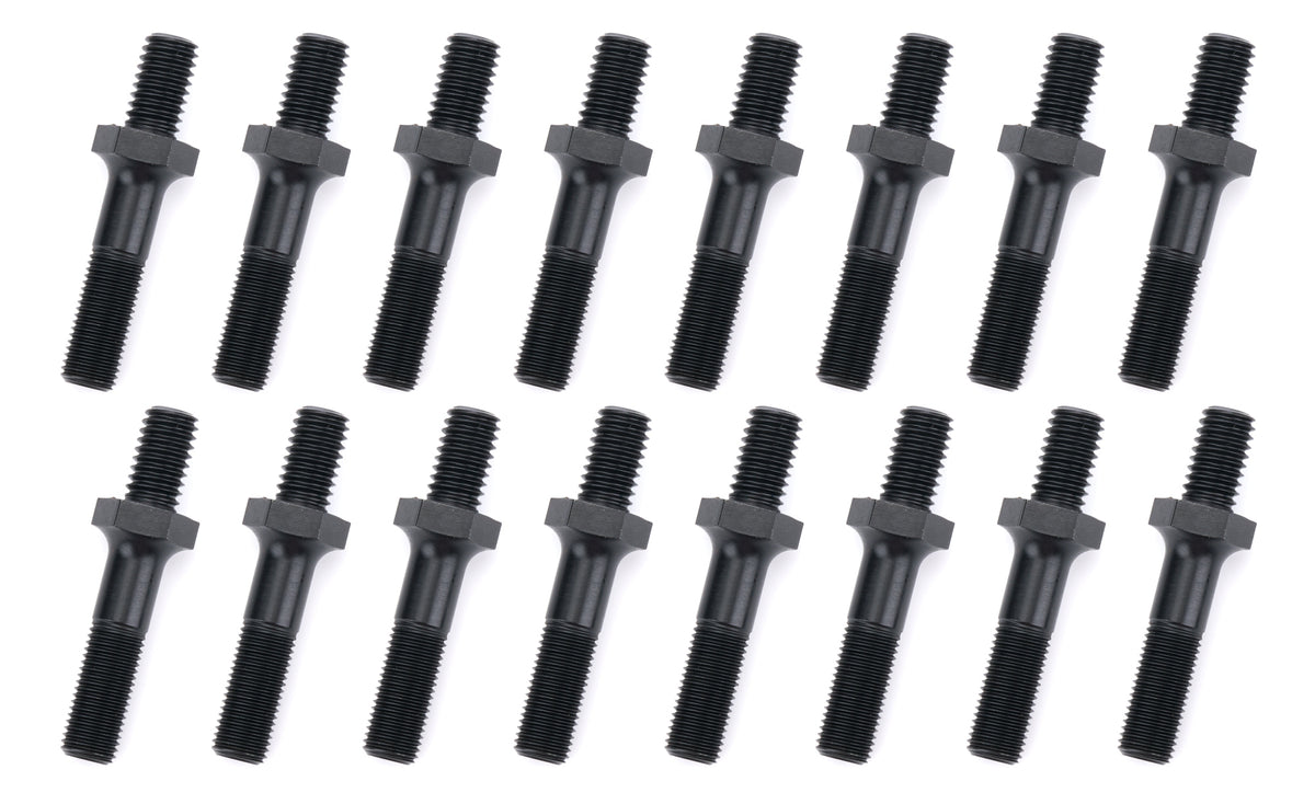 OptiTorque Rocker Arm Stud - 7/16-14 in Base - 7/16-20 in Top Thread - 1.900 in Overall Length - Black Oxide - Small Block Ford (Set of 16)