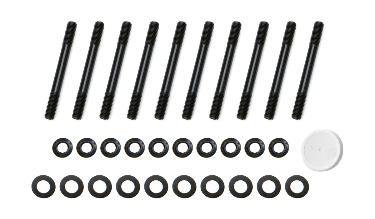OptiTorque Patriot Series Main Stud Kit - 12 Point Nuts - 2-Bolt Mains - Black Oxide - Mitsubishi 4G63