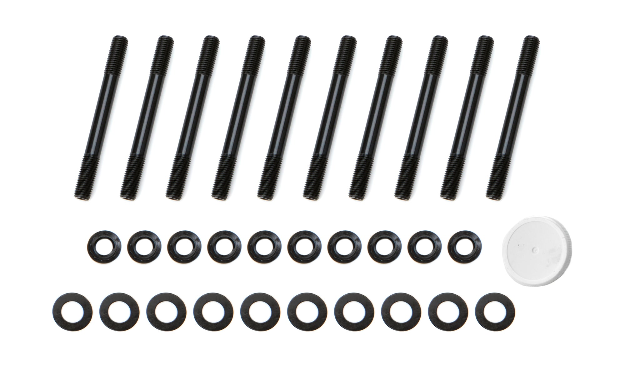 OptiTorque Patriot Series Main Stud Kit - 12 Point Nuts - 2-Bolt Mains - Black Oxide - Mitsubishi 4G63