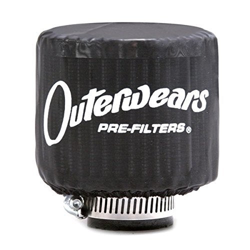 Outerwears Round Pre Filter Air Filter Wrap - 4.5 in OD - 4 in Tall - Black