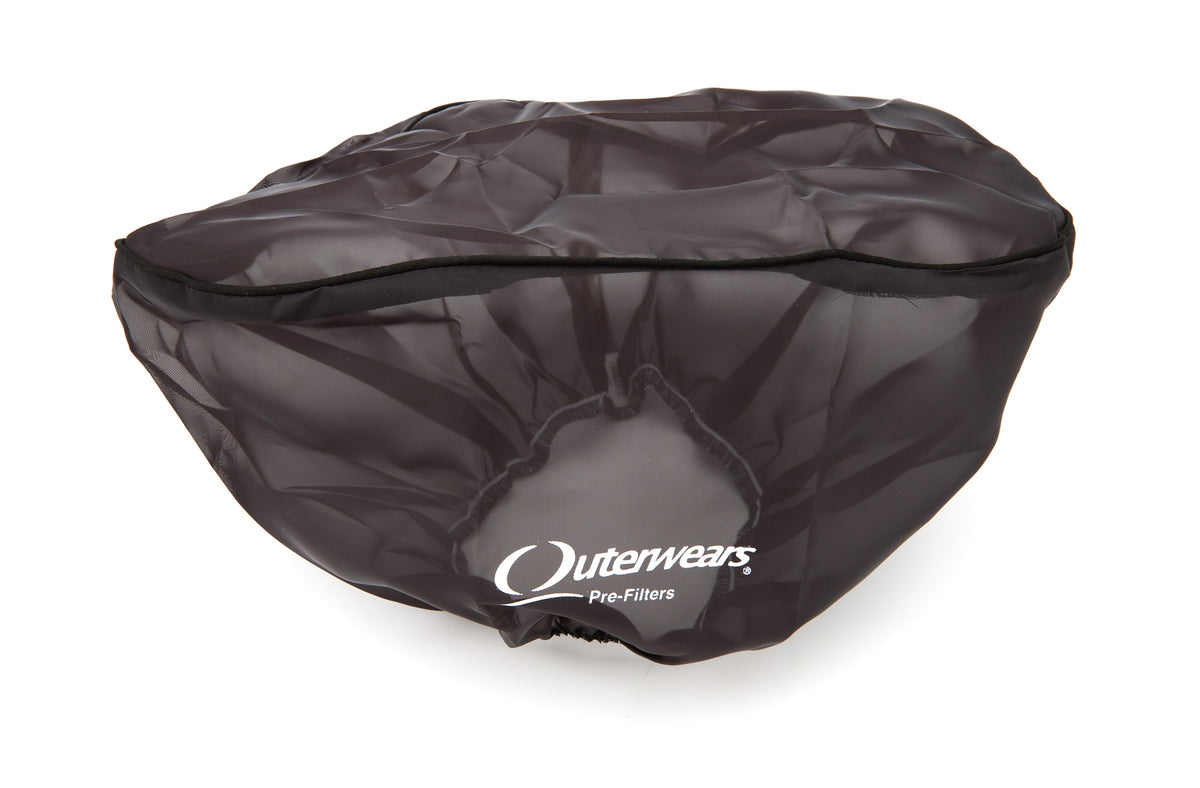 Outerwears Oval Pre Filter Air Filter Wrap - 14 in Long - 8 in Width - 7 in Tall - Black