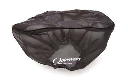 Outerwears Oval Pre Filter Air Filter Wrap - 14 in Long - 8 in Width - 7 in Tall - Black