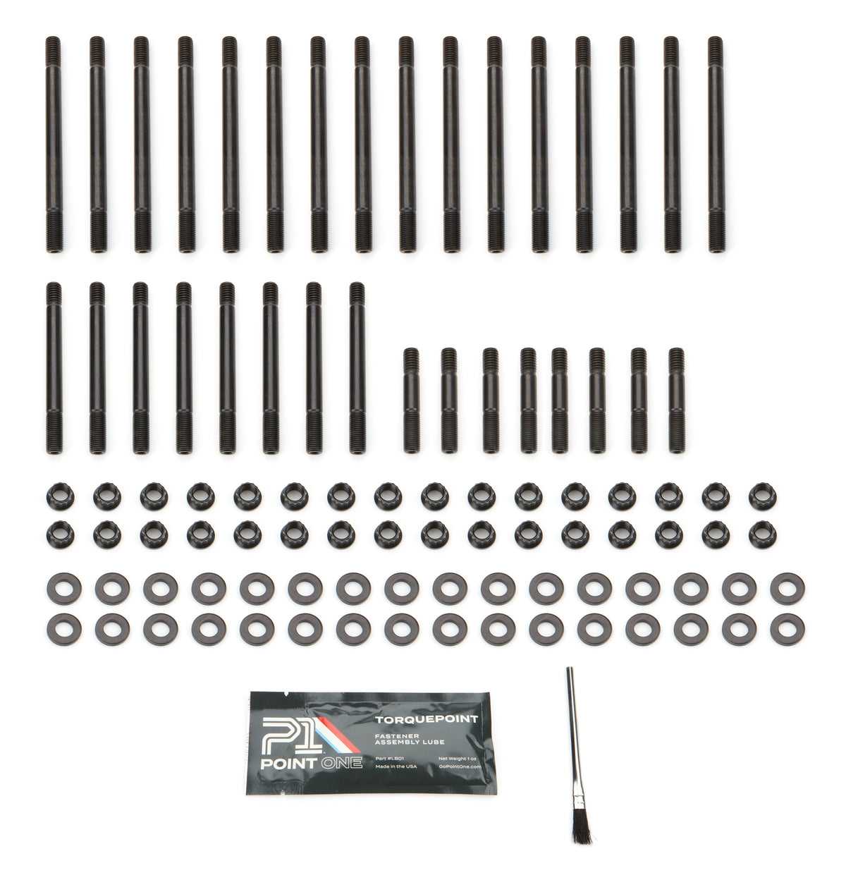 Point One Cylinder Head Stud Kit - 12 Point Nuts - Steel - Dart Heads