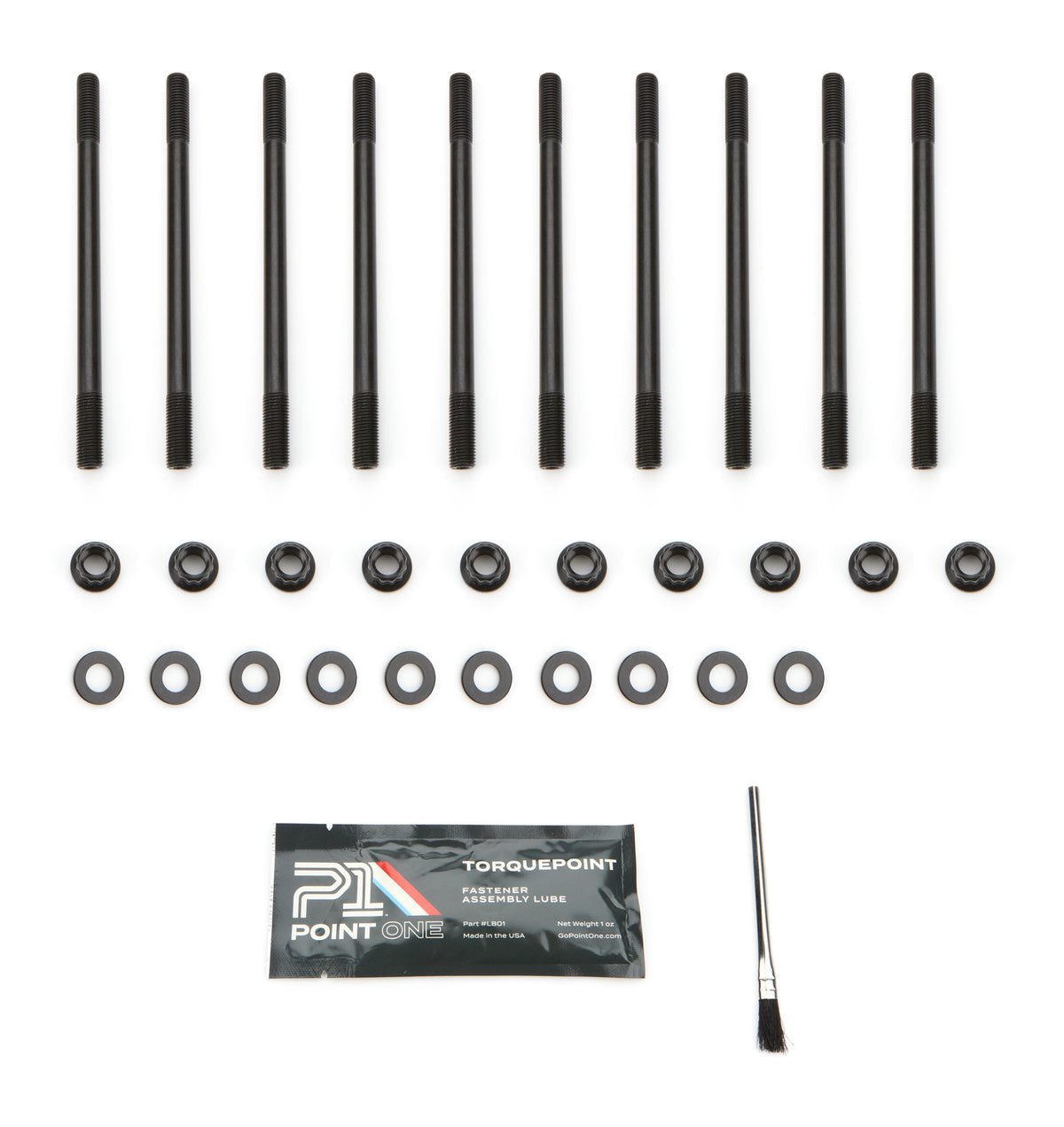 Point One Cylinder Head Stud Kit - 11 mm Studs - 12 Point Nuts - Honda B-Series