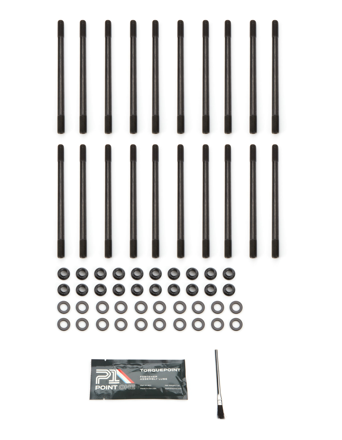 Point One Cylinder Head Stud Kit - 12 mm Studs - 12 Point Nuts - Ford Coyote