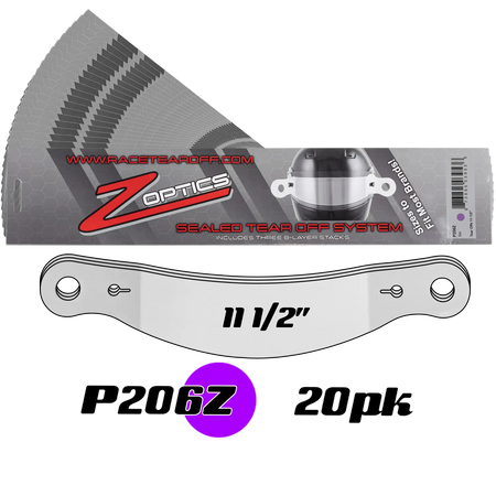 Zamp Z Optics Sealed Tear Offs - Clear - 24 Pack - P206Z (Set of 20)