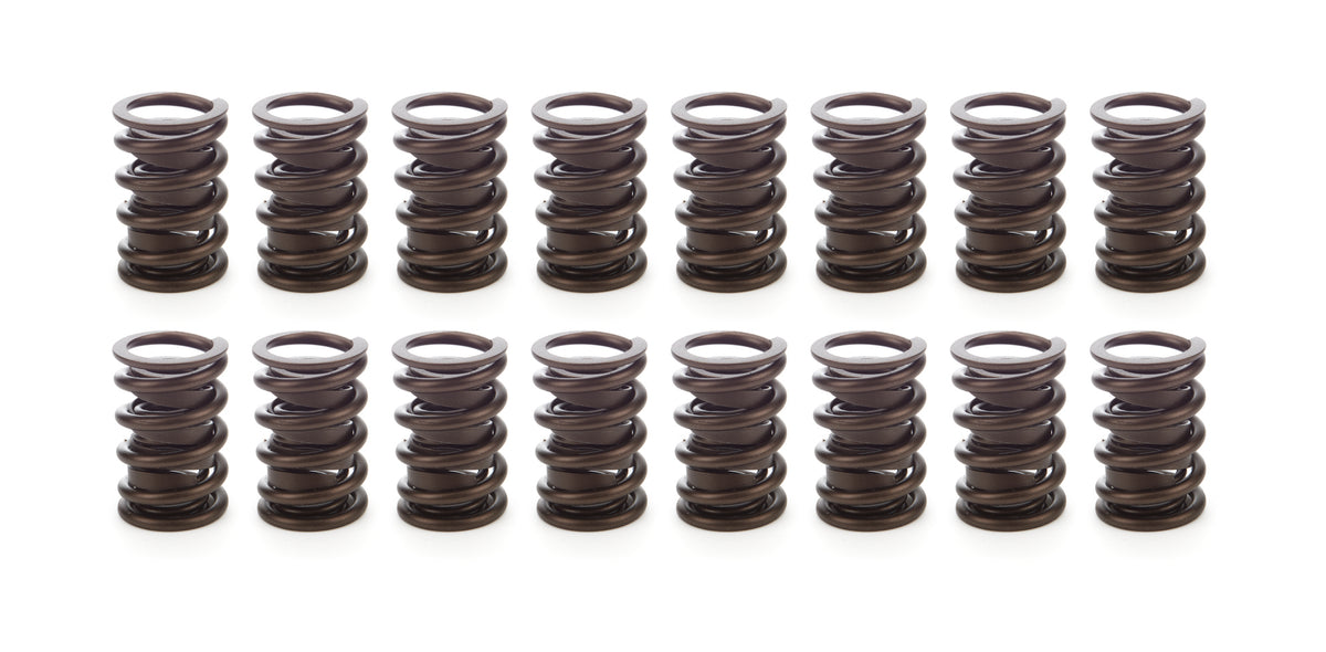 PAC Racing Springs Hot Rod Series Dual Valve Spring / Damper - 436 lb. - 1.135 in Coil Bind - 1.538 in OD (Set of 16)