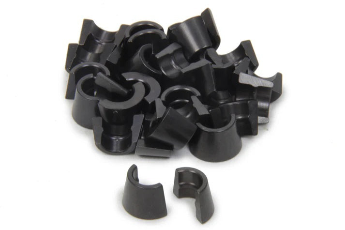 PAC Racing Springs 10 Degree Valve Lock - 11/32 in Valve Stem - Standard Height - Black Oxide (Set of 16) PAC-L8028-16