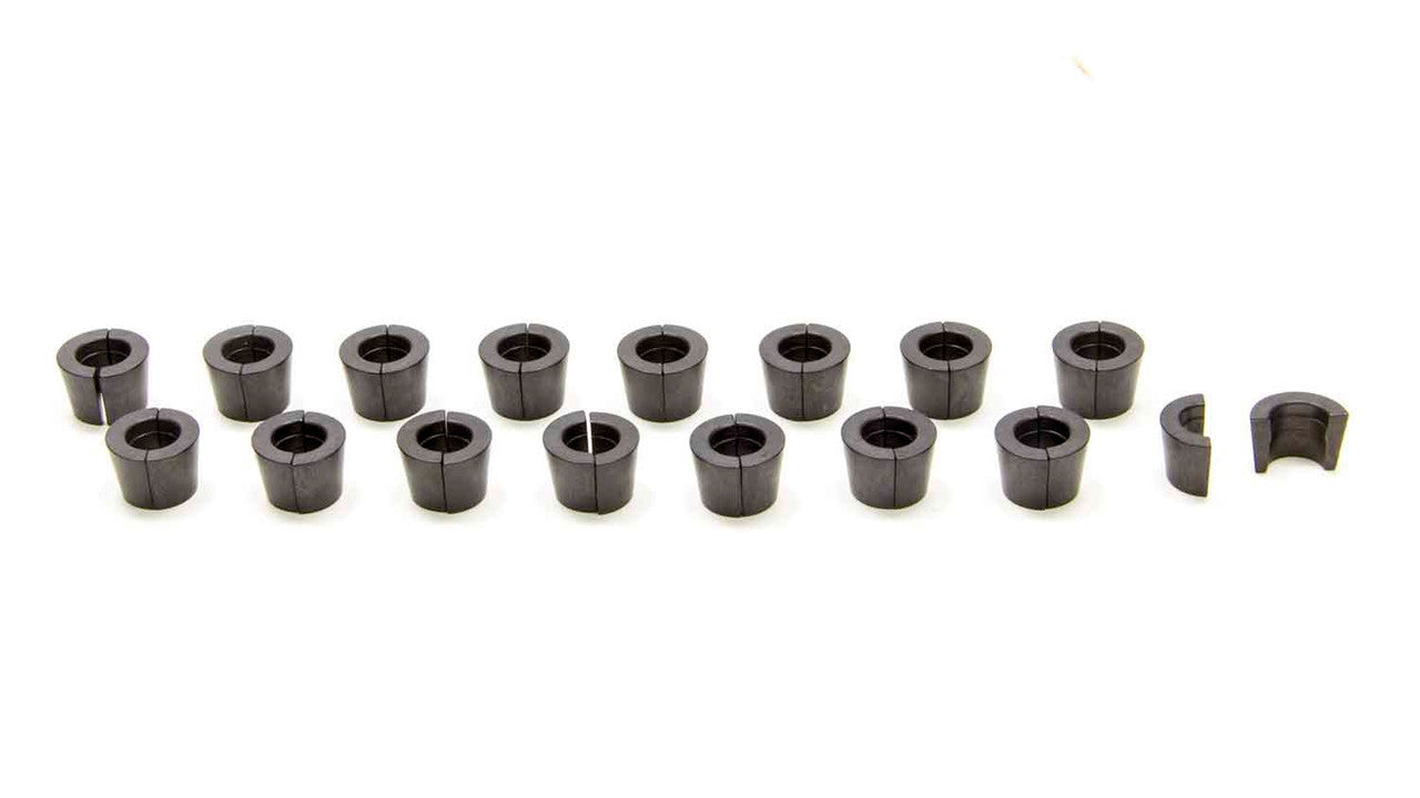 PAC Racing Springs 8 Degree Valve Lock - 11/32 in Valve Stem - Standard Height - Black Oxide (Set of 16) PAC-L8035-16