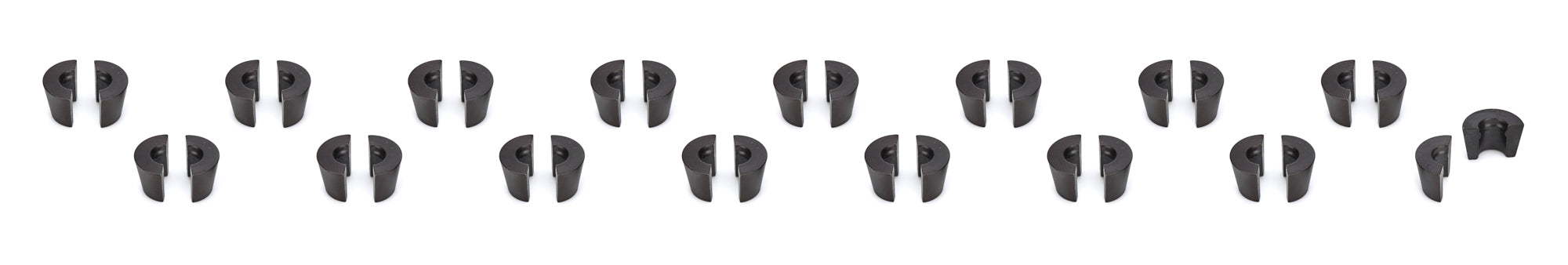 PAC Racing Springs 10 Degree Valve Lock - 7 mm Valve Stem - 0.100 in Less Height - Black Oxide (Set of 16)