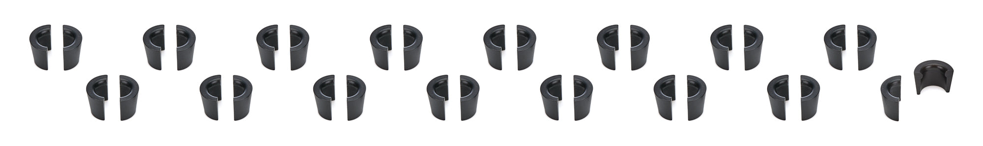 PAC Racing Springs 7 Degree Valve Lock - 7 mm Valve Stem - Top Lock - 3 Radius Groove - Black Oxide (Set of 16)