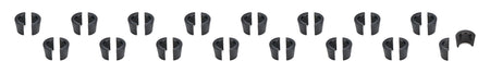 PAC Racing Springs 7 Degree Valve Lock - 7 mm Valve Stem - Top Lock - 3 Radius Groove - Black Oxide (Set of 16)