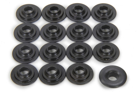 PAC Racing Springs 300 Series 7 Degree Valve Spring Retainer - 0.880 in / 0.640 in OD Steps - 1.235 in OD Dual Spring - Chromoly - GM LS-Series (Set of 16)