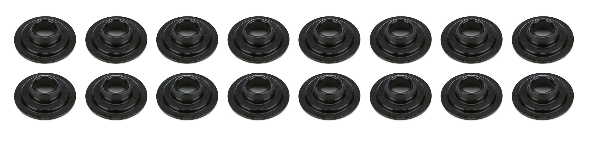 PAC Racing Springs 300 Series 10 Degree Valve Spring Retainer - 10 Degree - 1.122 in / 0.735 in OD Steps - Dual Spring - Chromoly (Set of 16)