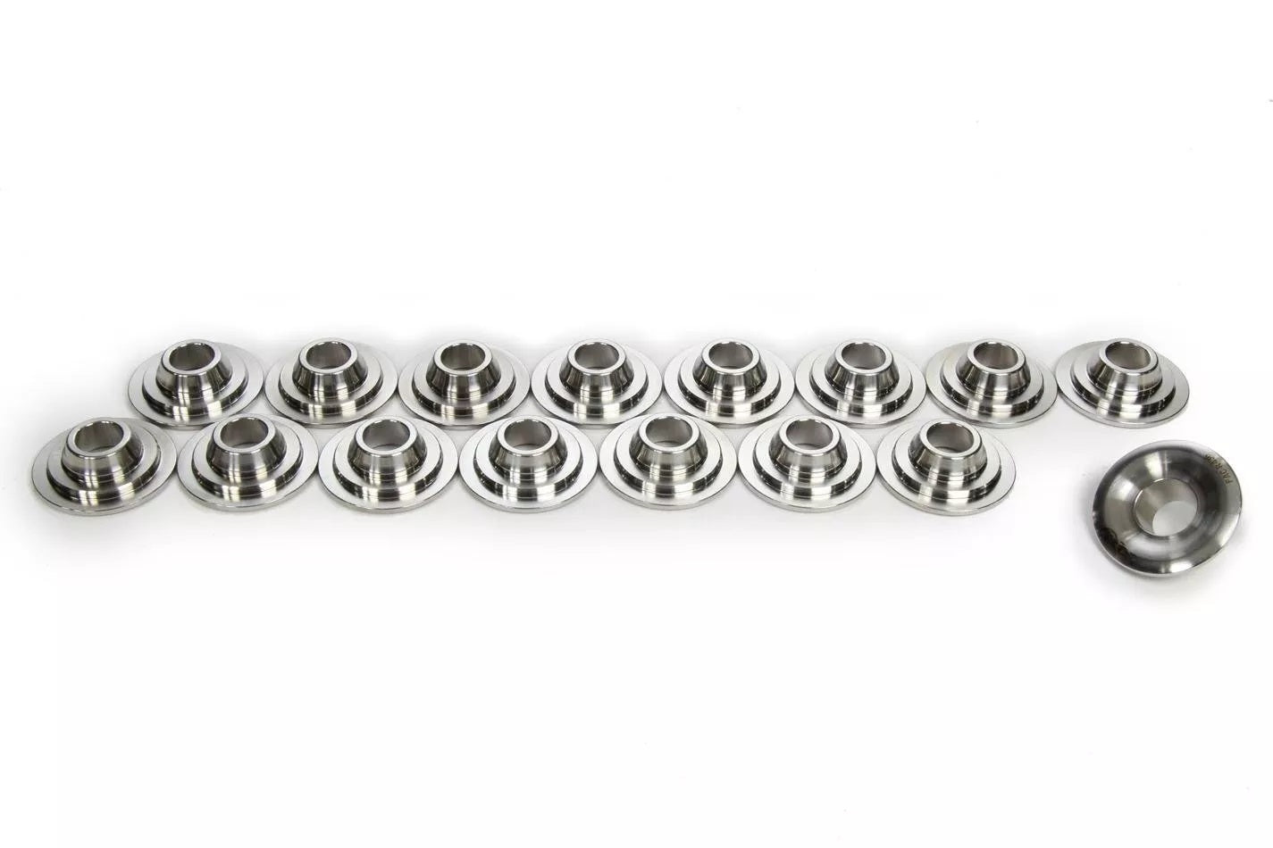 PAC 400 Series Titanium Dual Valve Spring Retainers - 10 Degree - 1.125" / 0.800" OD Steps (Set of 16)