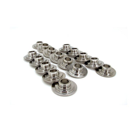 PAC Racing Springs 500 Series 8 Degree Titanium Valve Spring Retainer - 1.070 in / 0.750 in OD Steps - 1.440 in OD Dual Spring (Set of 16)