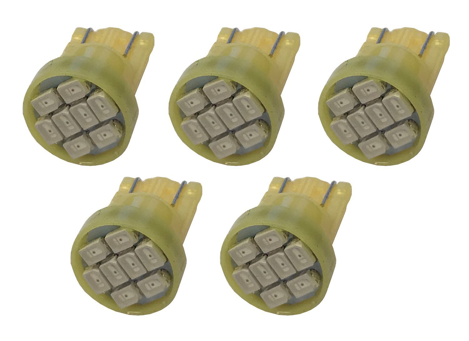 Pacer Performance T10 / 194 Cab Roof Light Amber LED Bulb (Set of 5)