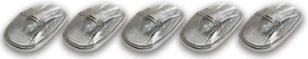 Pacer Performance Hi-5 Dodge Style Cab Roof Lights - 5.5 in x 3.125 x 1.375 in - Flat / Curved Mount - Clear Lens - Dodge Fullsize Truck 1999-2002 20-244C