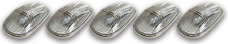 Pacer Performance Hi-5 Dodge Style Cab Roof Lights - 5.5 in x 3.125 x 1.375 in - Flat / Curved Mount - Clear Lens - Dodge Fullsize Truck 1999-2002 20-245C