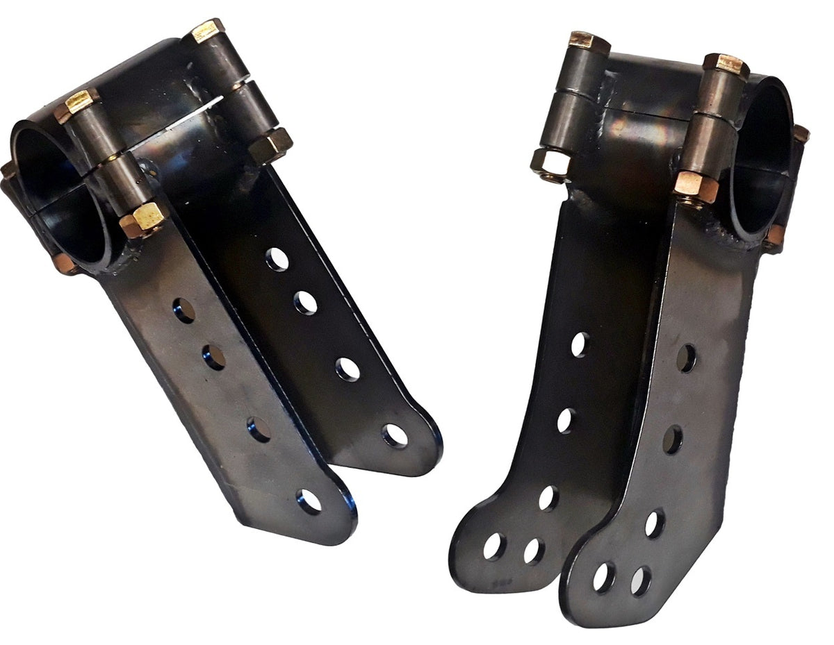 PEM Lower Trailing Arm Bracket - Clamp-On - 3 in OD Axle Tubes (Pair)