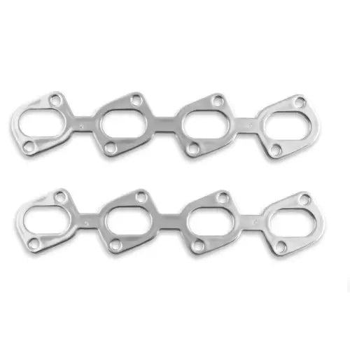 Patriot Seal-4-Good Header Gasket - 2.125 x 1.125 in Oval Port - Multi-Layered Aluminum - Ford Modular (Pair)