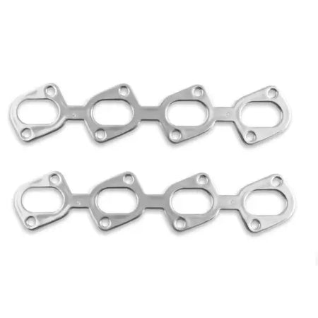 Patriot Seal-4-Good Header Gasket - 2.125 x 1.125 in Oval Port - Multi-Layered Aluminum - Ford Modular (Pair)