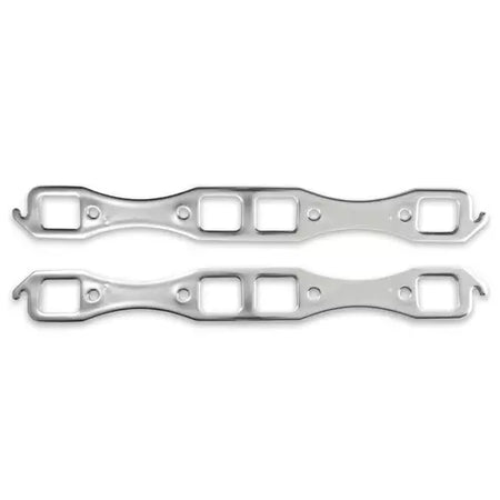 Patriot Seal-4-Good Header Gasket - 1.800 x 1.5 in Rectangle Port - Multi-Layered Aluminum - Mopar B / RB-Series (Pair)