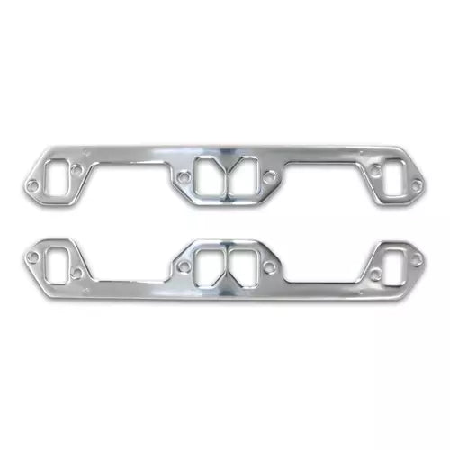 Patriot Seal-4-Good Header Gasket - 1.625 x 1 in Rectangle Port - Multi-Layered Aluminum - Small Block Mopar (Pair)