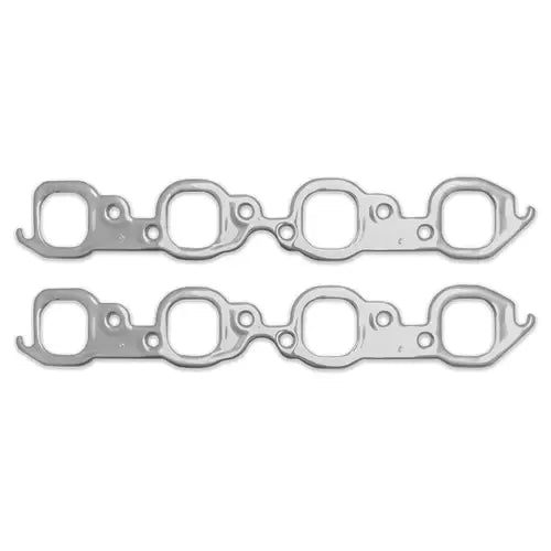Patriot Seal-4-Good Header Gasket - 1.920 x 1.880 in Rectangle Port - Multi-Layered Aluminum - Big Block Chevy (Pair)