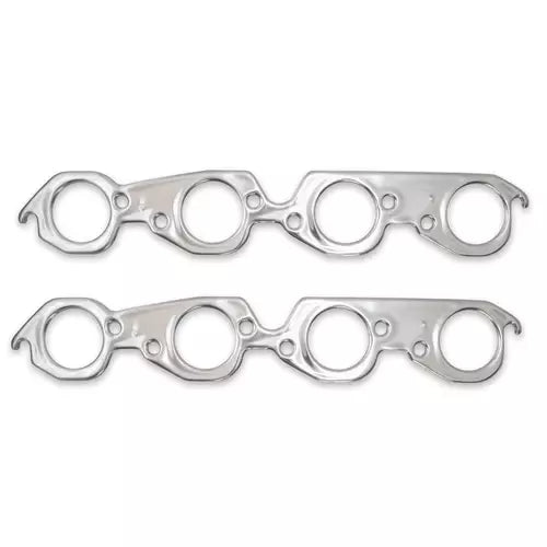Patriot Seal-4-Good Header Gasket - 2.150 in Round Port - Multi-Layered Aluminum - Big Block Chevy (Pair)