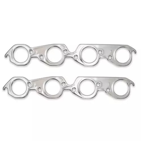 Patriot Seal-4-Good Header Gasket - 2.150 in Round Port - Multi-Layered Aluminum - Big Block Chevy (Pair)
