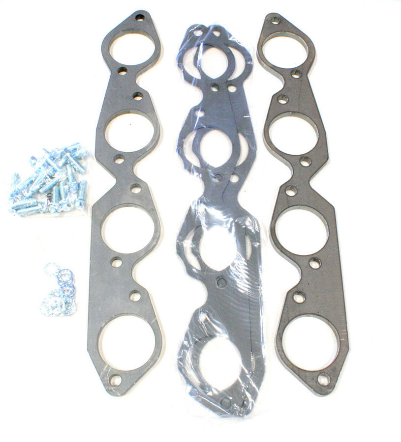 Patriot Header Flange - 0.375 in Thick - 2.25 in Round Port - Big Block Chevy