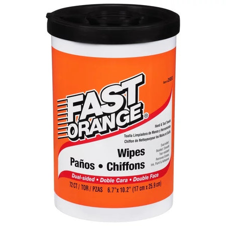 Permatex Fast Orange Citrus Scent Cleaning Wipes (Case of 72)