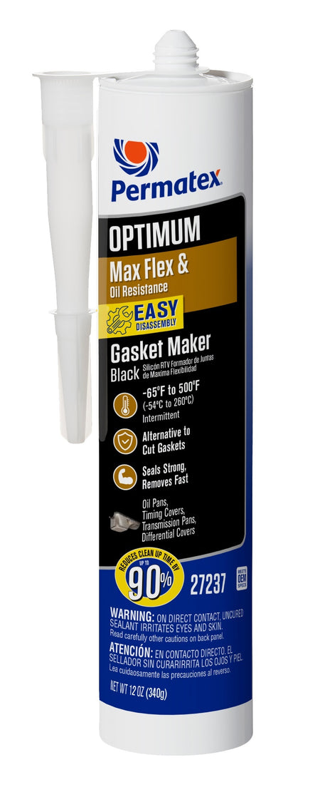 Permatex Max Flex and Oil Resistance Gasket Maker - Black - 12 oz Cartridge
