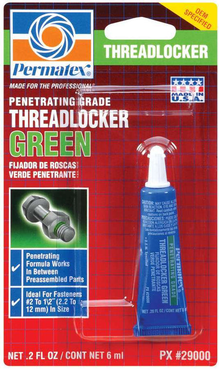 Permatex Green Thread Locker - Penetrating - 6 ml Tube