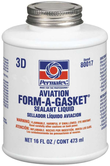 Permatex Aviation Form-A-Gasket - 16 oz Brush Top Can